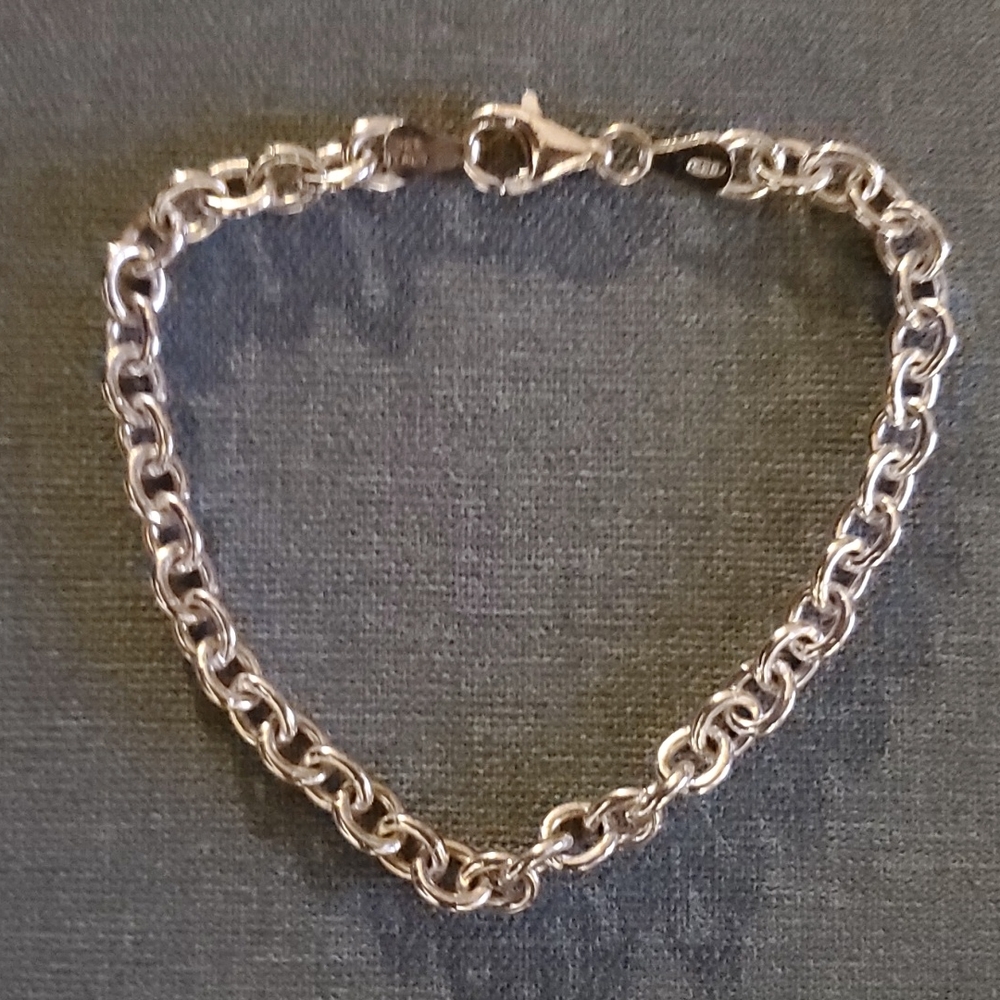 Sterling Silver Bracelet Tiffany Style Men Women